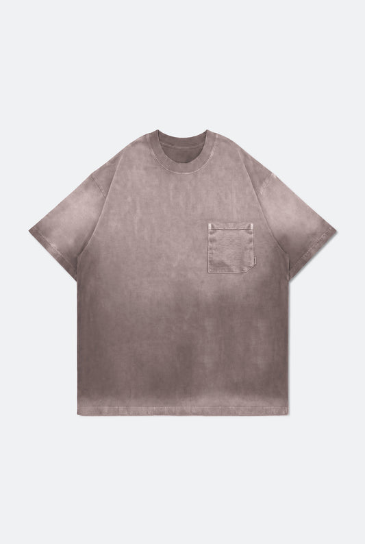 GROCERY WASHED POCKET INVOICE BOXY TEE/ SUN FADE PINK