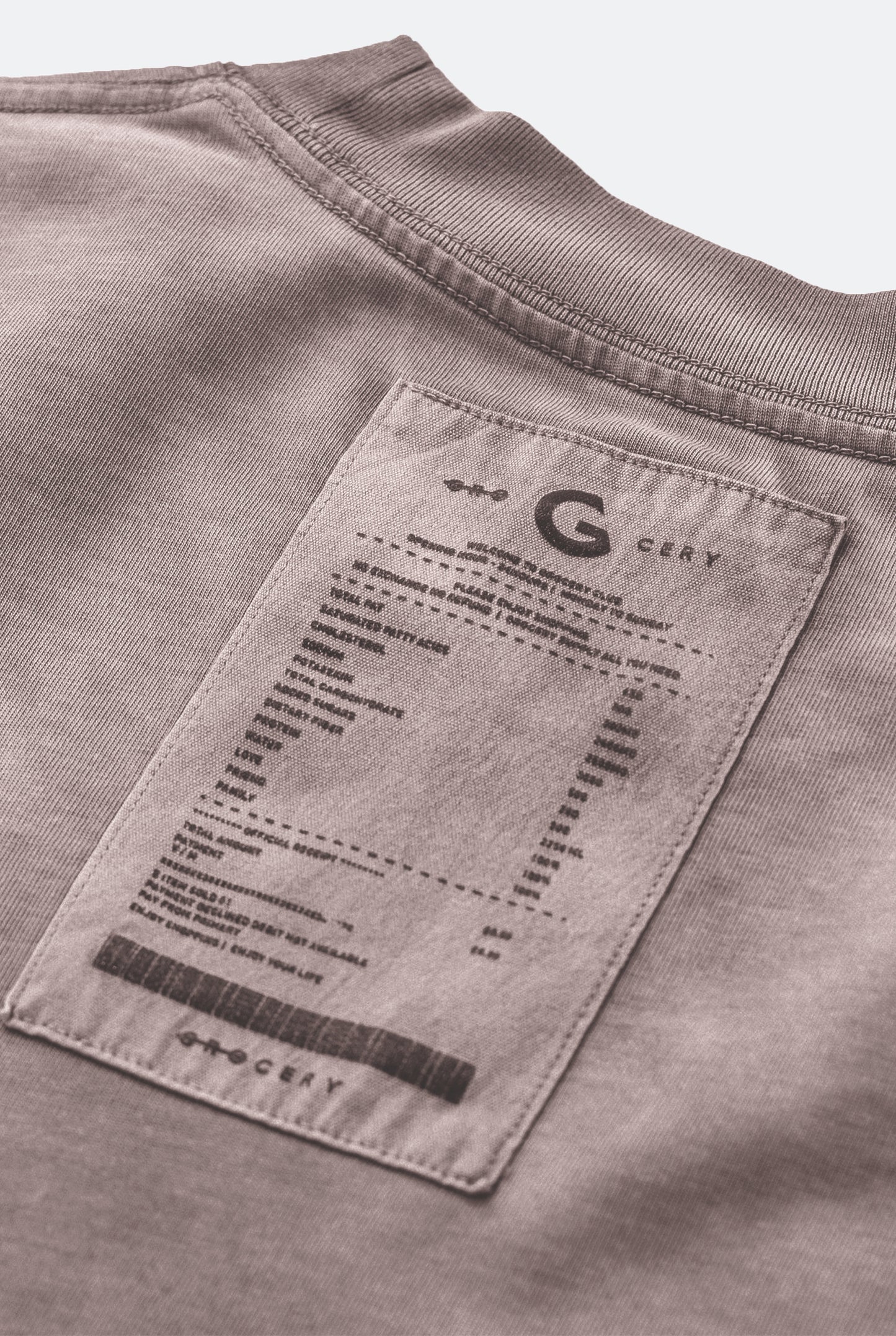 GROCERY WASHED POCKET INVOICE BOXY TEE/ SUN FADE PINK