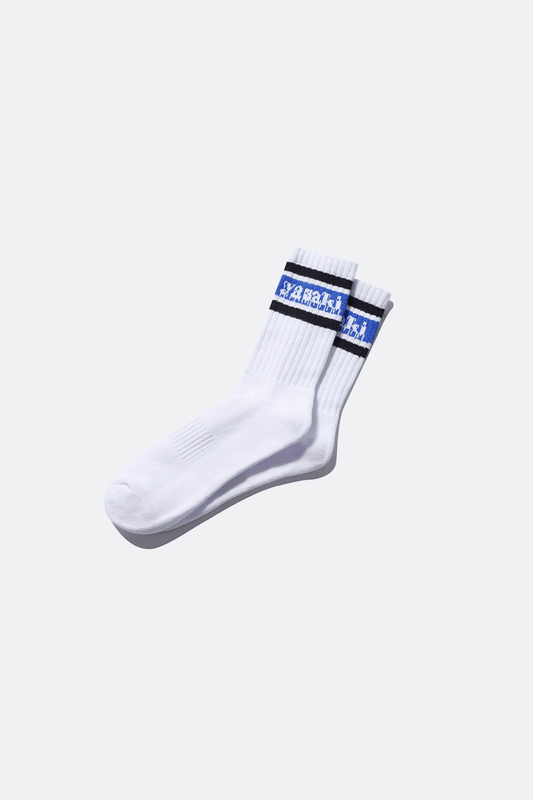 Yasaki Scribble Crew Socks/ Black - GROGROCERY