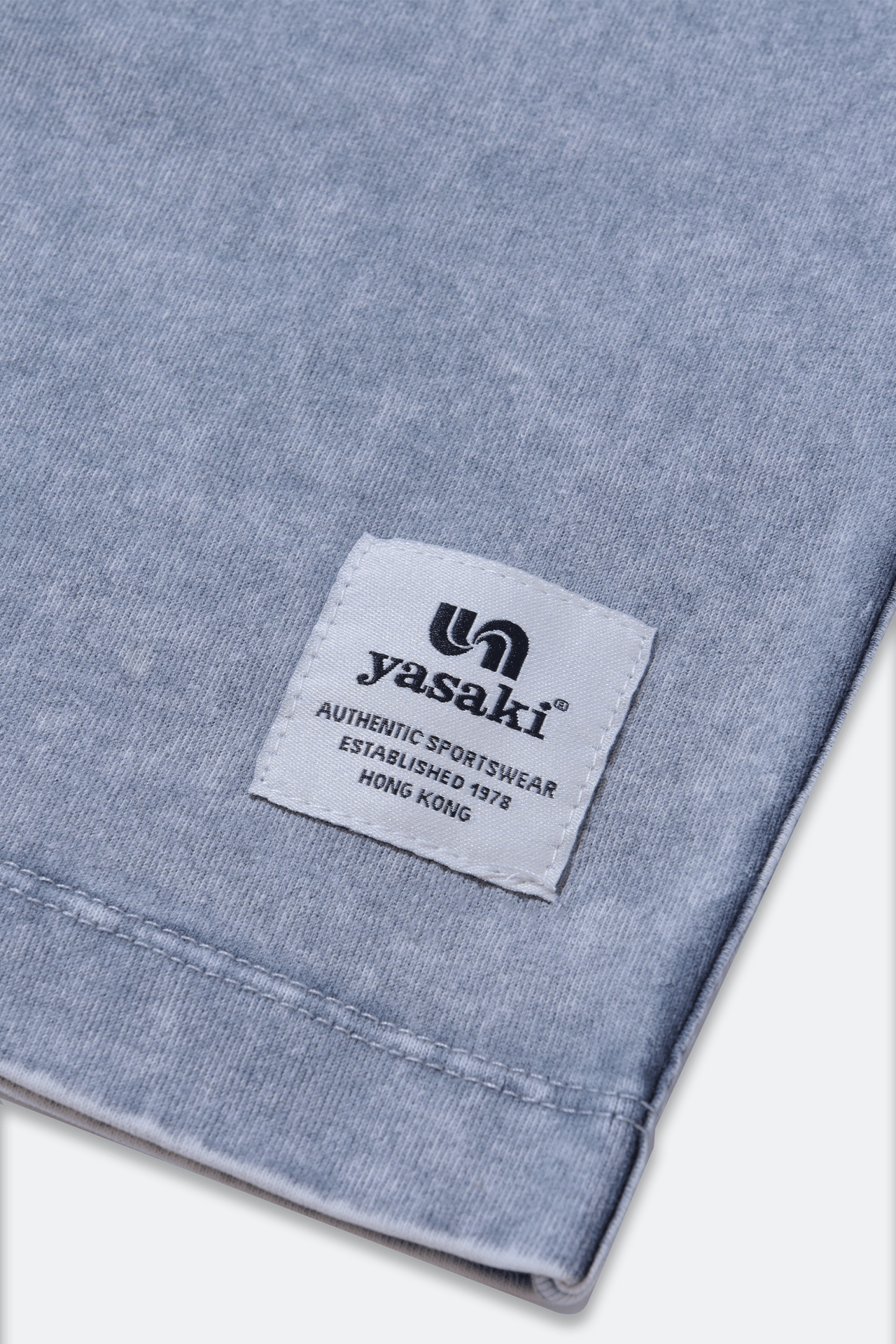 Yasaki Vintage Washed Heritage Tee/ Stone Wash Grey - GROGROCERY