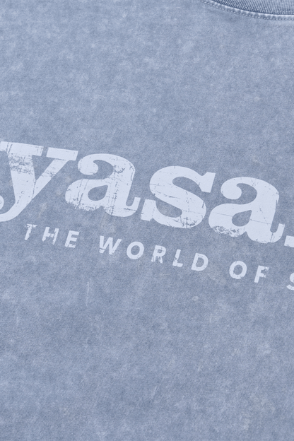 Yasaki Vintage Washed Heritage Tee/ Stone Wash Grey - GROGROCERY