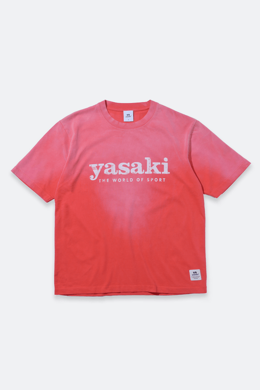 Yasaki Vintage Washed Heritage Tee/ Sun Fade Red - GROGROCERY