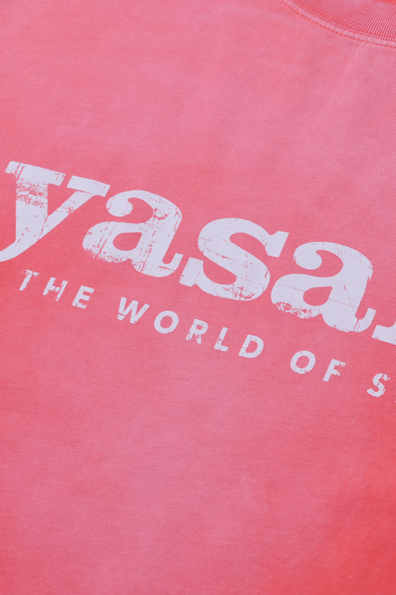 Yasaki Vintage Washed Heritage Tee/ Sun Fade Red - GROGROCERY