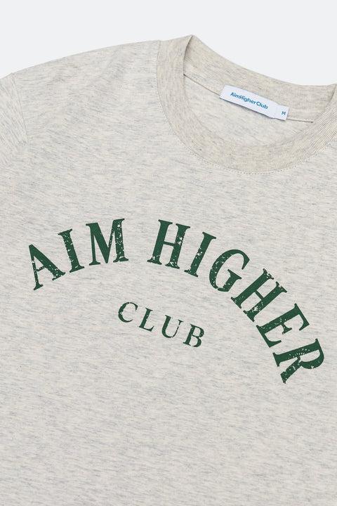 Aim Higher Club Basic Crop top/ Light Flecking Grey - GROGROCERY