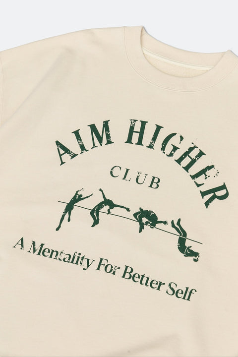 Aim Higher Club Light Sweater/ Cream - GROGROCERY