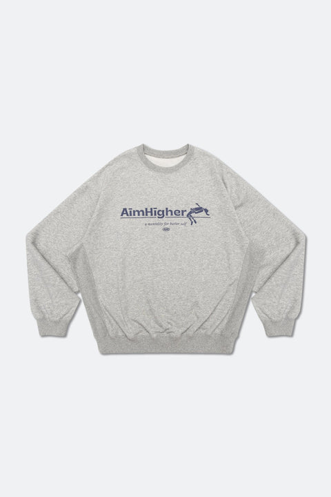 Aim Higher Club Light Sweater/ Flecking Grey - GROGROCERY