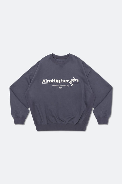 Aim Higher Club Light Sweater/ Grey Blue - GROGROCERY