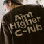 Aim Higher Club Logo Tee/ Brown - GROGROCERY