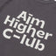 Aim Higher Club Logo Tee/ Dark Grey - GROGROCERY