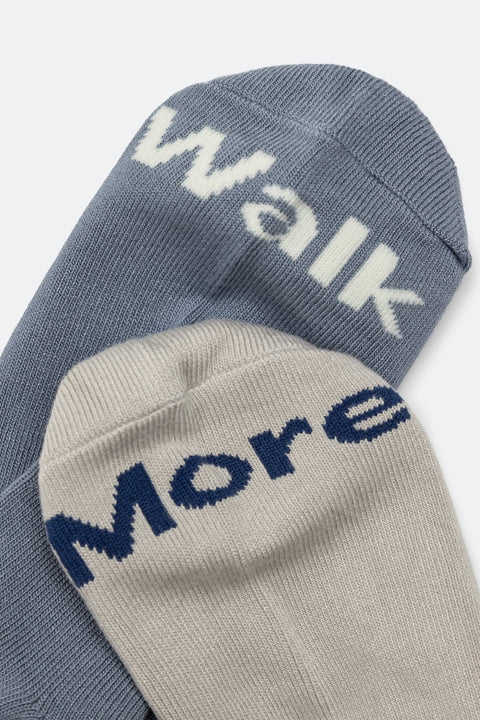 Aim Higher Club Walk More Socks Pack for HER / Light Smoke Grey & Grey Blue - GROGROCERY