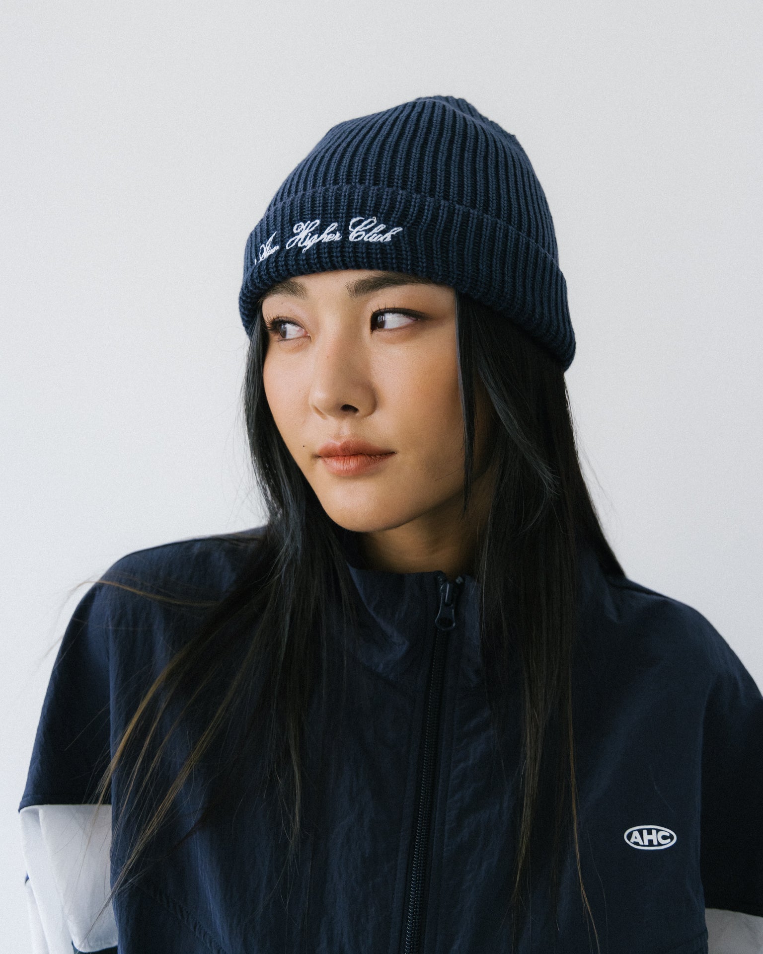 Aim Higher Club Washed Beanie/ Washed Navy - GROGROCERY