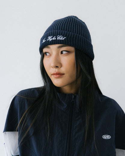 Aim Higher Club Washed Beanie/ Washed Navy - GROGROCERY