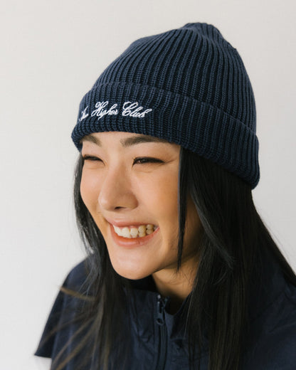 Aim Higher Club Washed Beanie/ Washed Navy - GROGROCERY