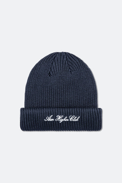 Aim Higher Club Washed Beanie/ Washed Navy - GROGROCERY
