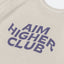 Aim Higher Club Wave Logo Tee/ Light Washed Beige - GROGROCERY