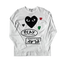 CDG PLAY Multi Logo Black Heart Long Sleeve T-shirt - GROGROCERY