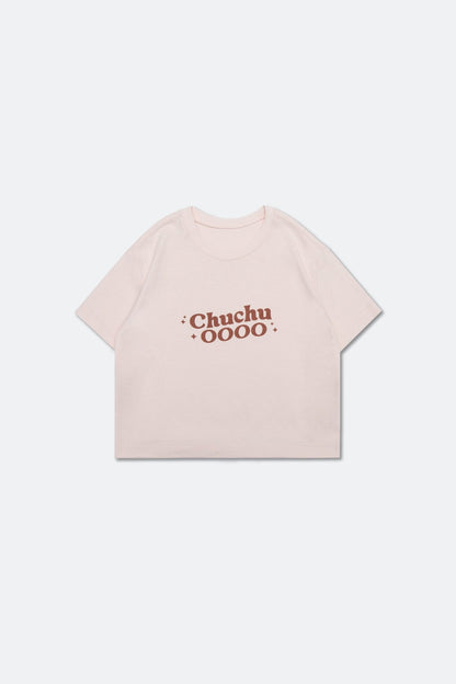 ChuChu Logo Cropped Tee/ Pink - GROGROCERY