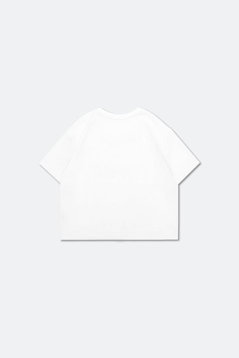 ChuChu Logo Cropped Tee/ White - GROGROCERY