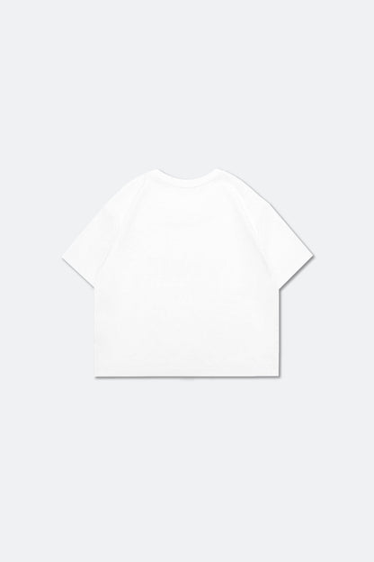 ChuChu Logo Cropped Tee/ White - GROGROCERY