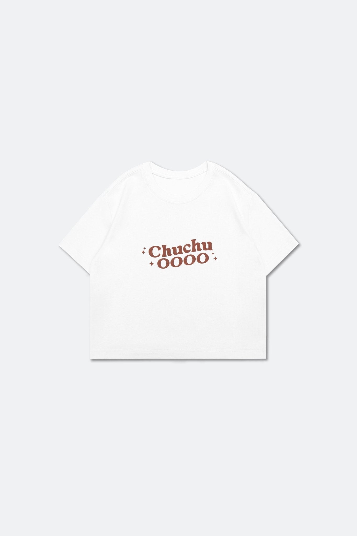 ChuChu Logo Cropped Tee/ White - GROGROCERY