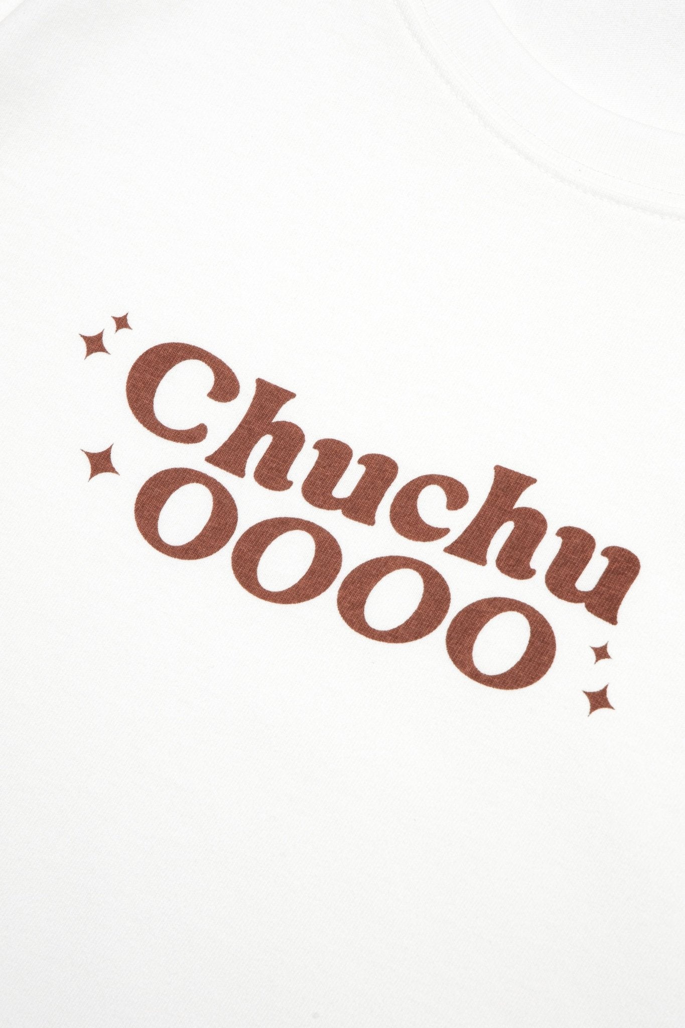 ChuChu Logo Cropped Tee/ White - GROGROCERY