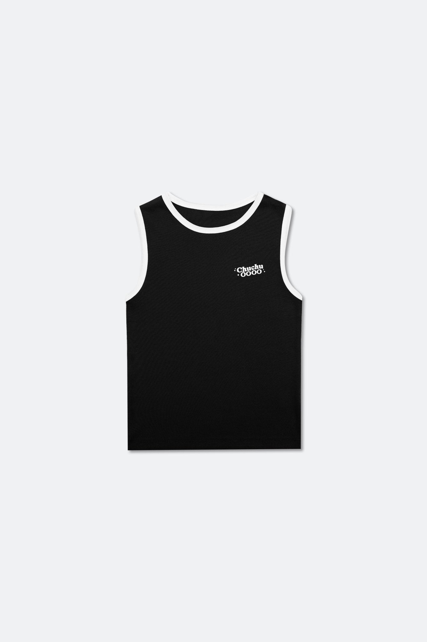 ChuChu Logo Vest Top/ Black - GROGROCERY