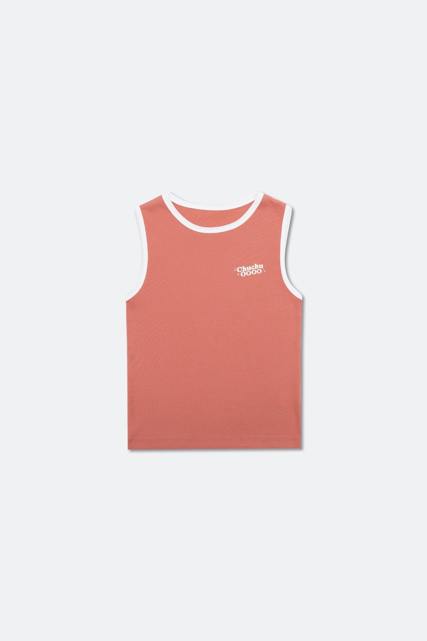 ChuChu Logo Vest Top/ Peach - GROGROCERY