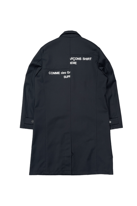 COMME DES GARCONS X SUPREME LONG BLAZER GROGROCERY