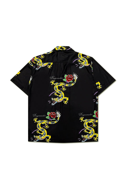 Dragonmade8 Rose Dragon Shirt - GROGROCERY