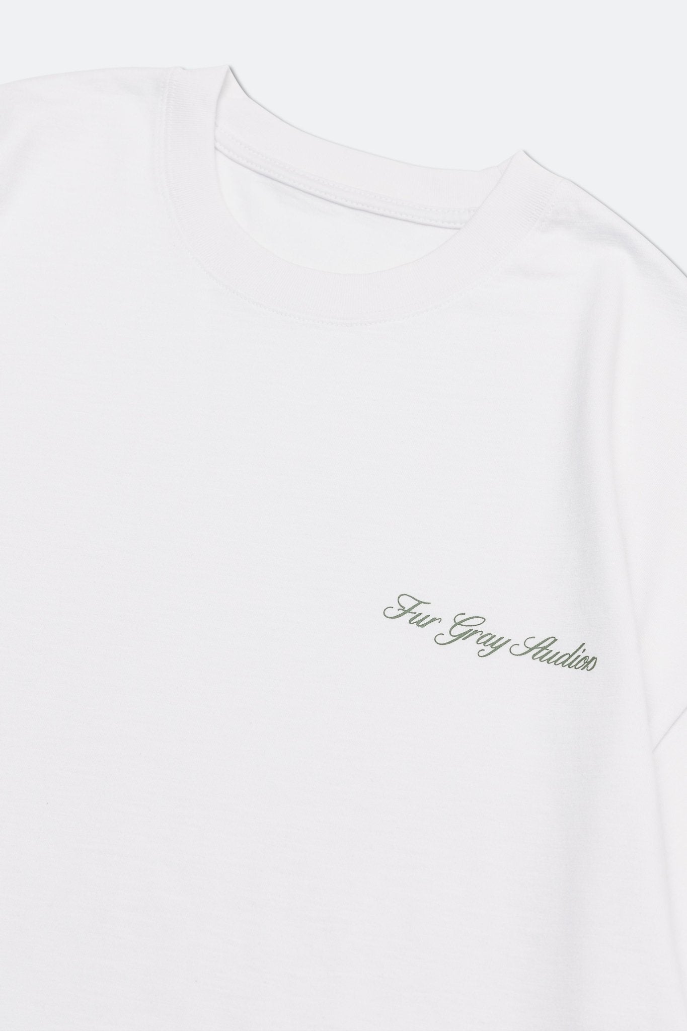 Fur Gray Studios The Fancy Logo Tee/ WHITE - GROGROCERY