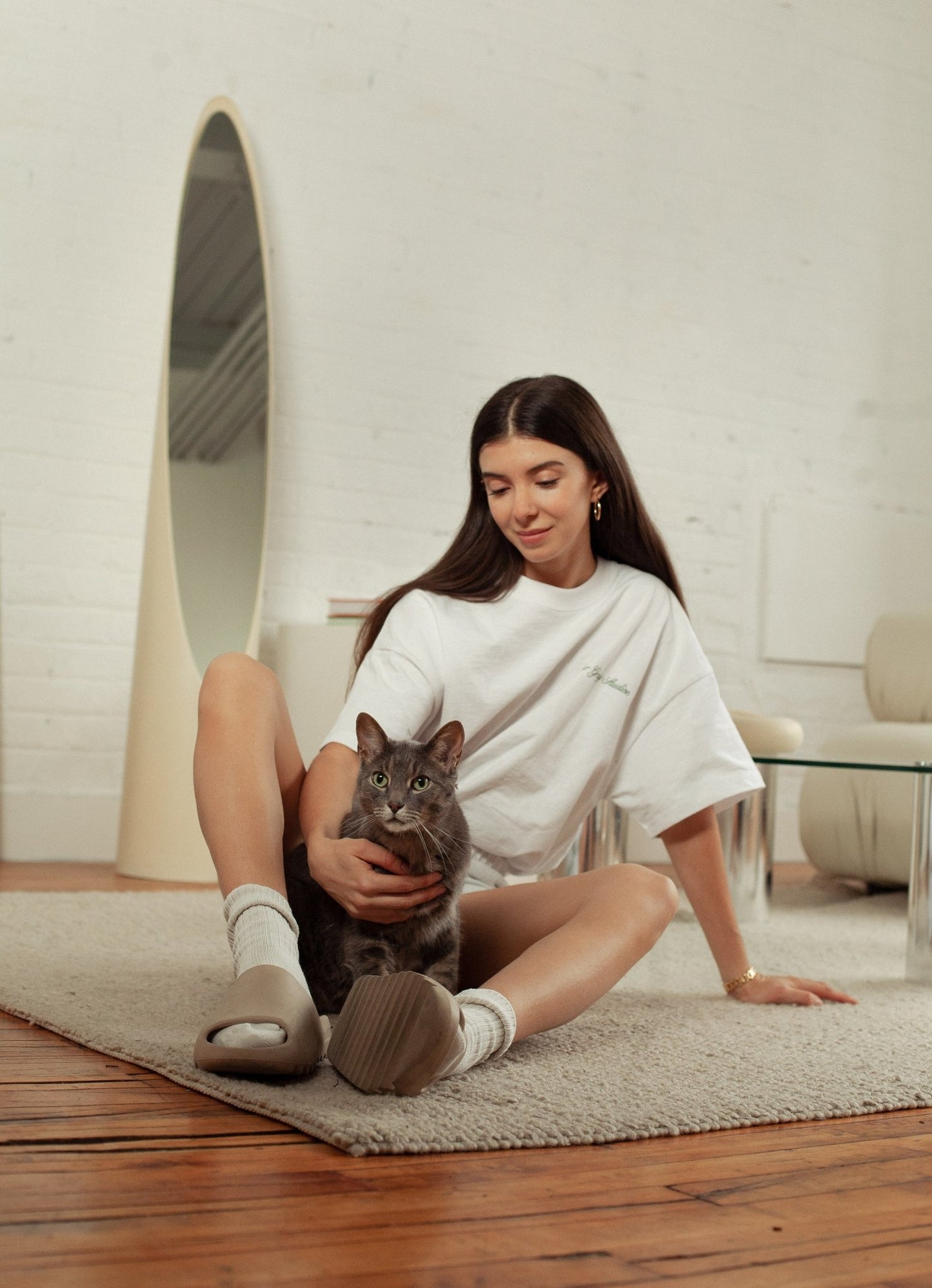 Fur Gray Studios The Fancy Logo Tee/ WHITE - GROGROCERY