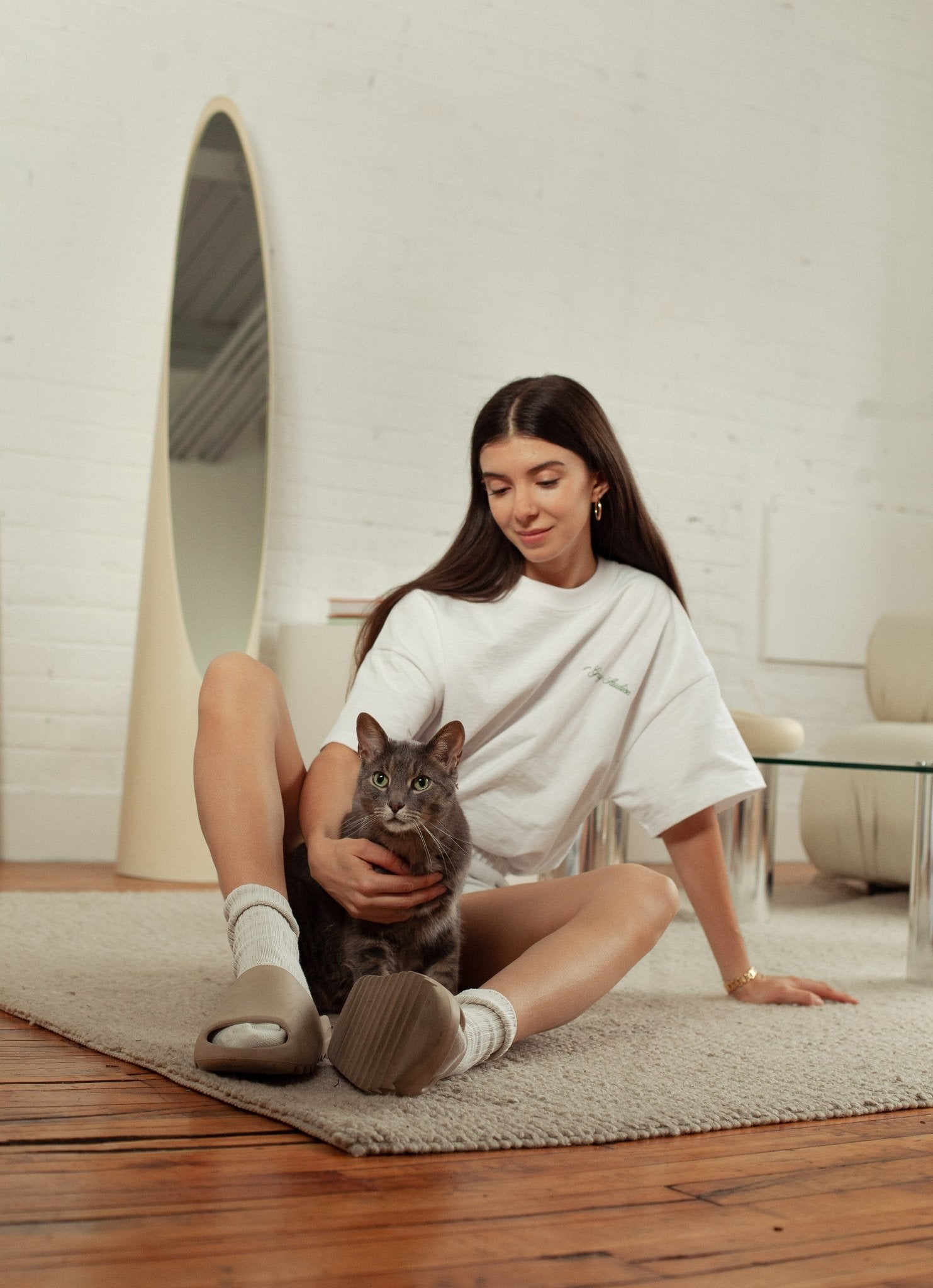 Fur Gray Studios The Fancy Logo Tee/ WHITE - GROGROCERY