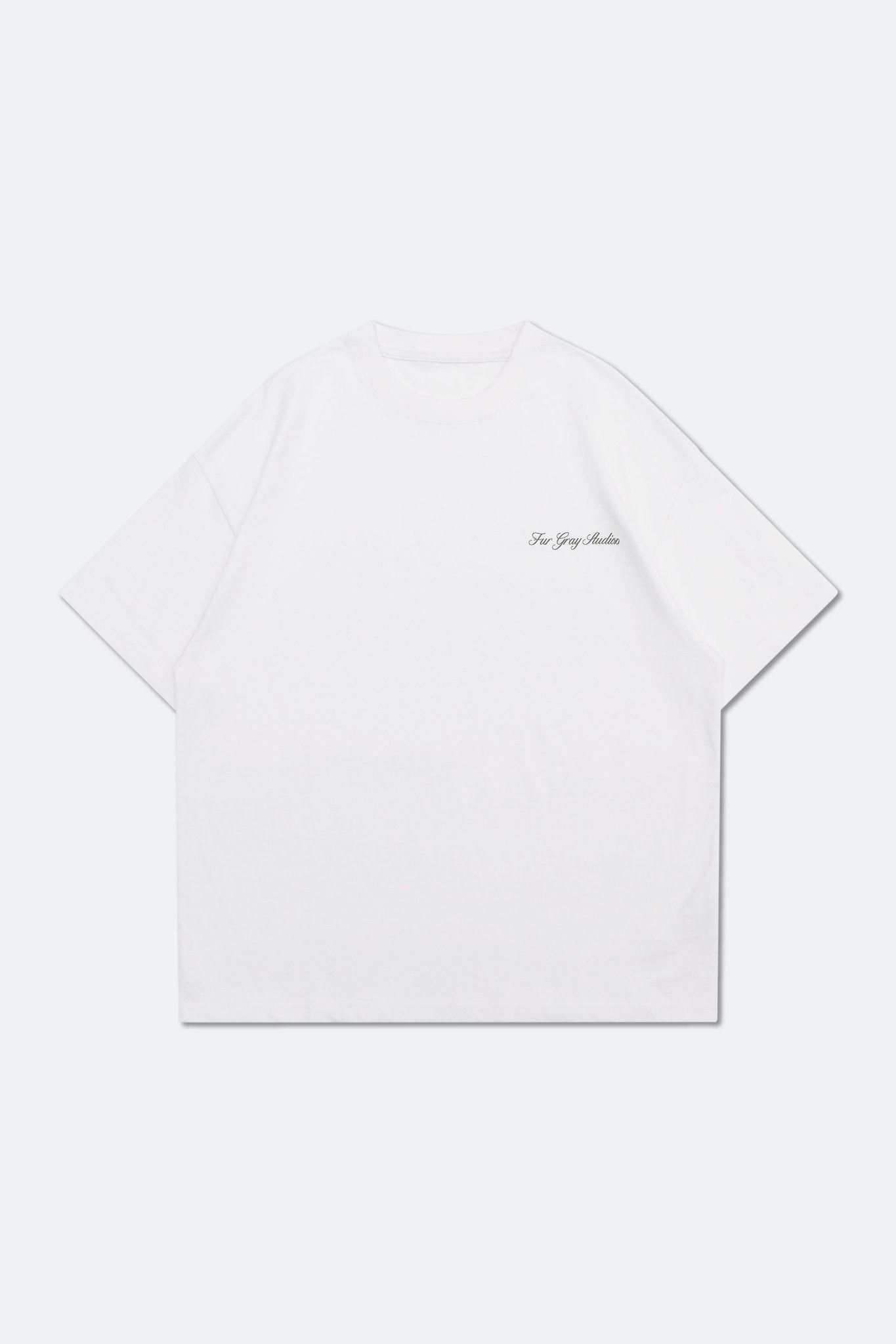 Fur Gray Studios The Fancy Logo Tee/ WHITE - GROGROCERY