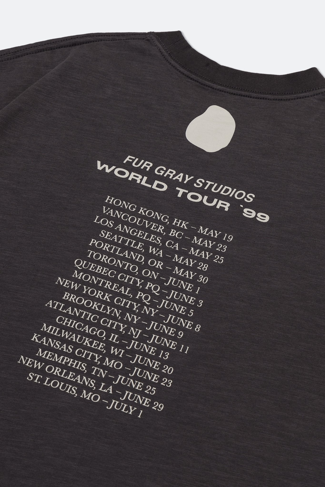 Fur Gray Studios The Feline Dion World Tour Tee/ GREY - GROGROCERY