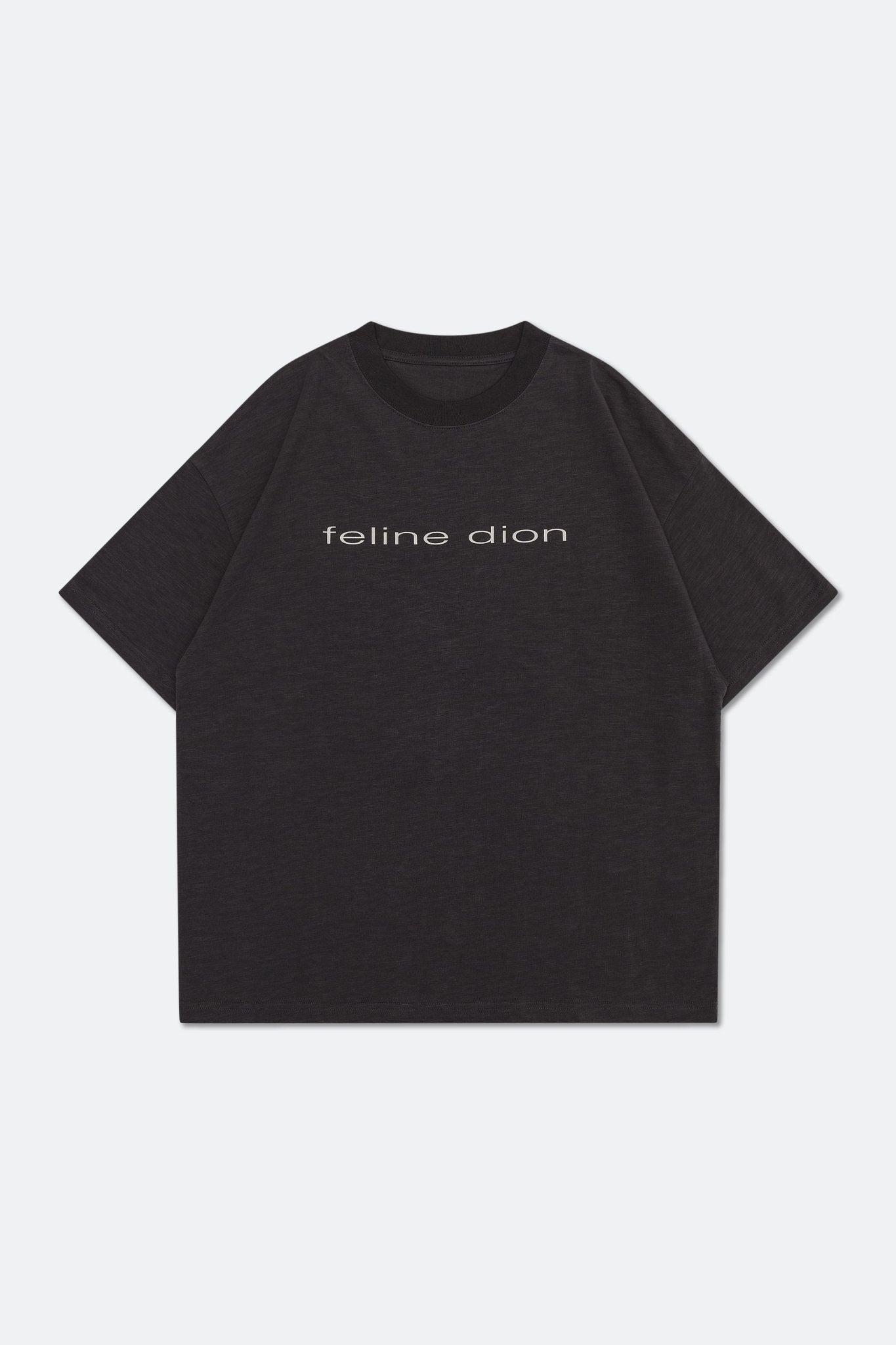 Fur Gray Studios The Feline Dion World Tour Tee/ GREY - GROGROCERY