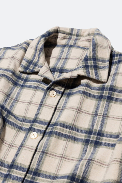 gro. By RC FLANNEL CHECKED SHIRT/ CREAM - GROGROCERY