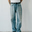 gro. By RC STAINED WIDE LEG DENIM JEANS/ LIGHT BLUE - GROGROCERY