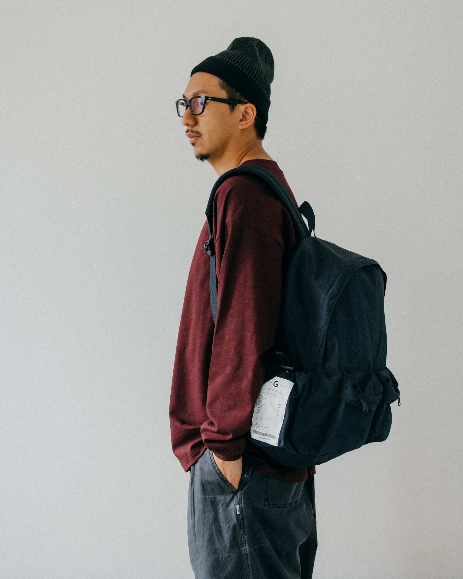 GROCERY FW23 LT-006 INVOICE LONG TOP/ BURGUNDY - GROGROCERY