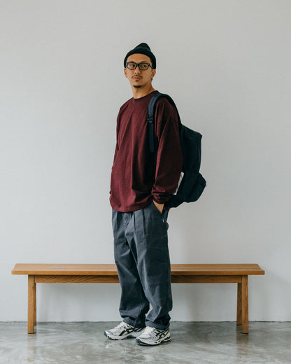 GROCERY FW23 LT-006 INVOICE LONG TOP/ BURGUNDY - GROGROCERY