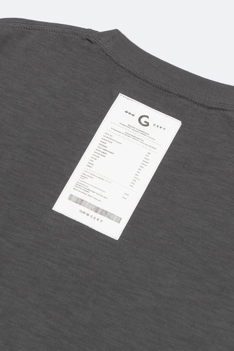 GROCERY FW23 LT-006 INVOICE LONG TOP/ CHARCOAL - GROGROCERY