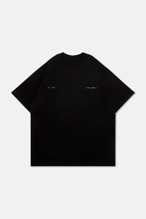 GROCERY HANG TIME TEE/ BLACK BY ADAM LISTER - GROGROCERY