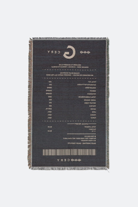 GROCERY INVOICE BLANKET/ OFFWHITE - GROGROCERY