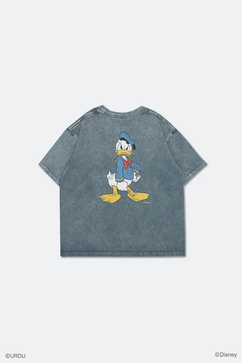 GROCERY KIDS SNOW WASHED DONALD DUCK TEE/ LAKE BLUE - GROGROCERY