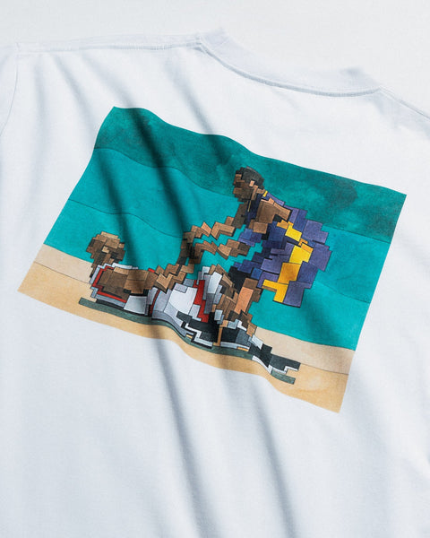 GROCERY PASS THE TORCH TEE/ WHITE BY ADAM LISTER - GROGROCERY