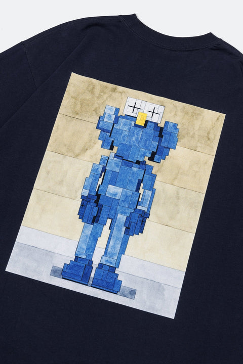 GROCERY PIXEL BLUE MONSTER LONG TOP BY ADAM LISTER/ NAVY - GROGROCERY