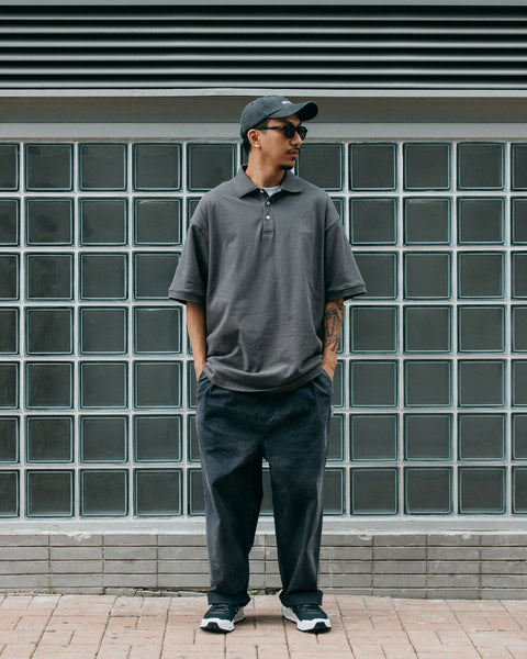 GROCERY PT-003 WASHED WIDE CHINO/ AGED BLACK - GROGROCERY