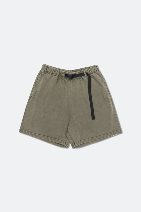 GROCERY SP-002 WASHED SWEAT SHORTS/ OLIVE - GROGROCERY