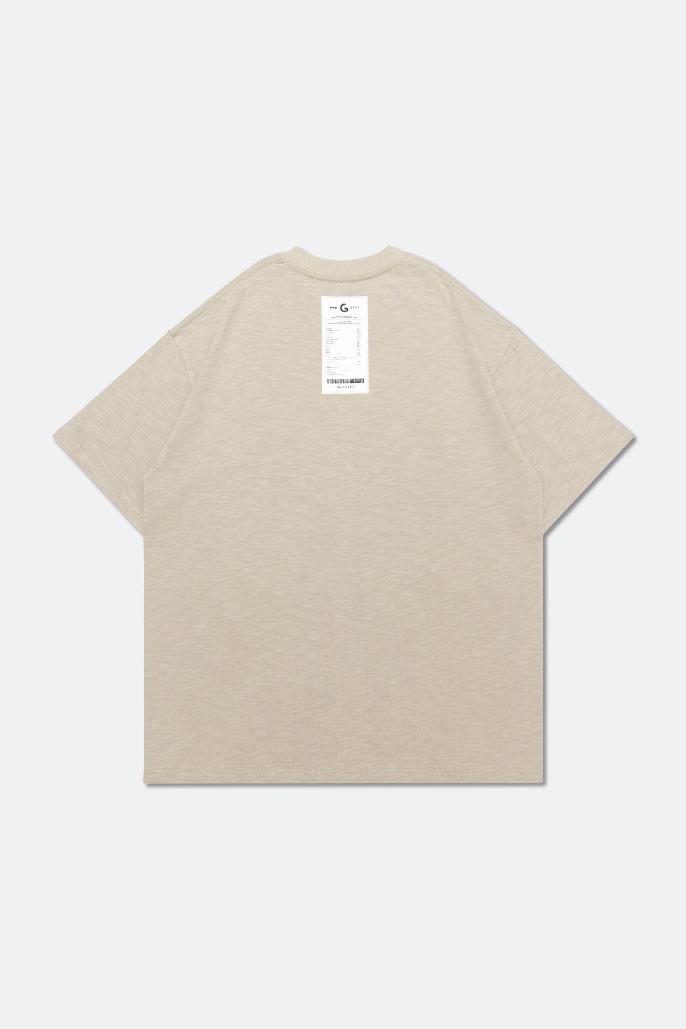 GROCERY SS23 TEE-001 INVOICE/ BEIGE - GROGROCERY