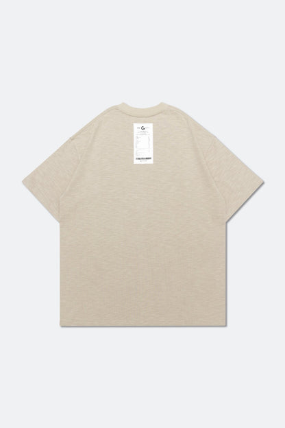 GROCERY SS23 TEE-001 INVOICE/ BEIGE - GROGROCERY