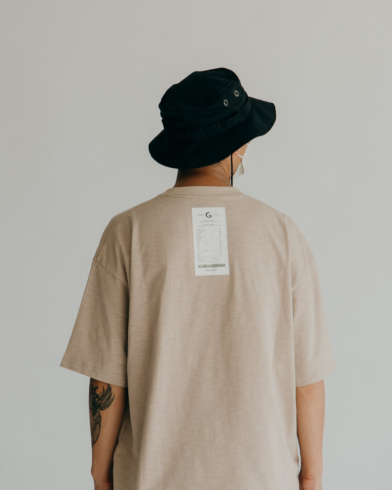 GROCERY SS23 TEE-001 INVOICE/ BEIGE - GROGROCERY